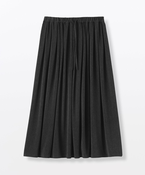 MUJI Labo（ムジラボ）の「〔MUJI Labo〕婦人　ジャージープリーツスカート（スカート・レディース・ブラック/チャコールグレー/ネイビー・S/M/L/XL）」の13枚目の写真