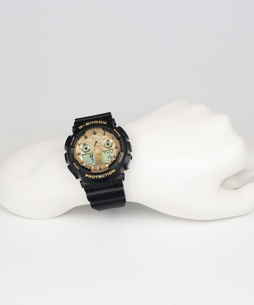 G-SHOCK(ジーショック)の「Black and Gold Series / GA-100GGB-1A9JF(アナログ腕時計・メンズ・ブラック×ゴールド・FREE)」の8枚目の写真