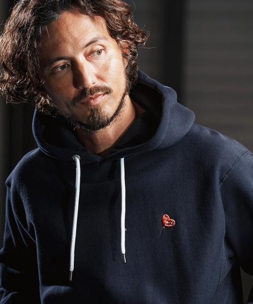 wjk reluxe(ダブルジェーケーリラックス)の「mpa3880-heart balloon embroidery parka スウェットパーカー(WR25W-30)(パーカー・メンズ・ネイビー/ブラック/アッシュ・XL/L/M/S)」の3枚目の写真