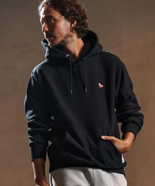 wjk reluxe(ダブルジェーケーリラックス)の「mpa3880-heart balloon embroidery parka スウェットパーカー(WR25W-30)(パーカー・メンズ・ネイビー/ブラック/アッシュ・XL/L/M/S)」の1枚目の写真