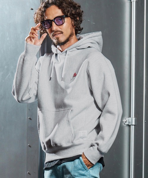 wjk reluxe(ダブルジェーケーリラックス)の「mpa3880-heart balloon embroidery parka スウェットパーカー(WR25W-30)(パーカー・メンズ・ネイビー/ブラック/アッシュ・XL/L/M/S)」の5枚目の写真