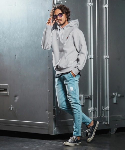 wjk reluxe(ダブルジェーケーリラックス)の「mpa3880-heart balloon embroidery parka スウェットパーカー(WR25W-30)(パーカー・メンズ・ネイビー/ブラック/アッシュ・XL/L/M/S)」の8枚目の写真