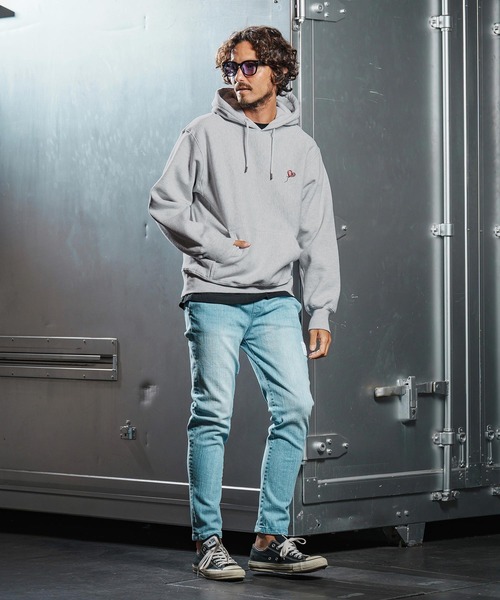 wjk reluxe(ダブルジェーケーリラックス)の「mpa3880-heart balloon embroidery parka スウェットパーカー(WR25W-30)(パーカー・メンズ・ネイビー/ブラック/アッシュ・XL/L/M/S)」の9枚目の写真