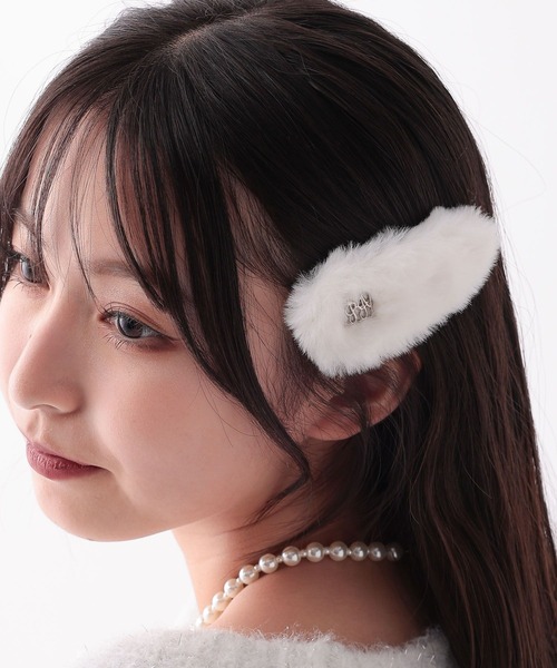 repipi armario(レピピ アルマリオ)の【2個SET】RAファーパッチンピン(ヘアピン)
