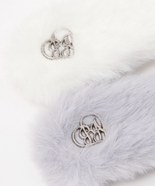 repipi armario（レピピ アルマリオ）の「【2個SET】RAファーパッチンピン（ヘアピン・キッズ・グレー/ブルー/ホワイト/ブラウン・FREE）」の10枚目の写真