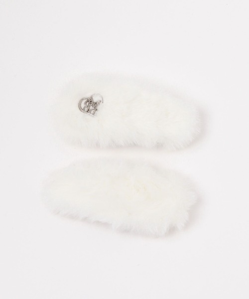 repipi armario（レピピ アルマリオ）の「【2個SET】RAファーパッチンピン（ヘアピン・キッズ・グレー/ブルー/ホワイト/ブラウン・FREE）」の13枚目の写真