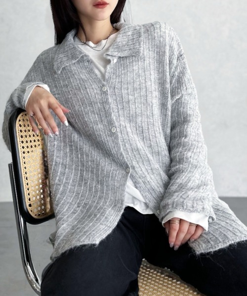 セール】【Good Riddance】襟付き ざっくり編み オーバーサイズ