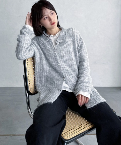 セール】【Good Riddance】襟付き ざっくり編み オーバーサイズ