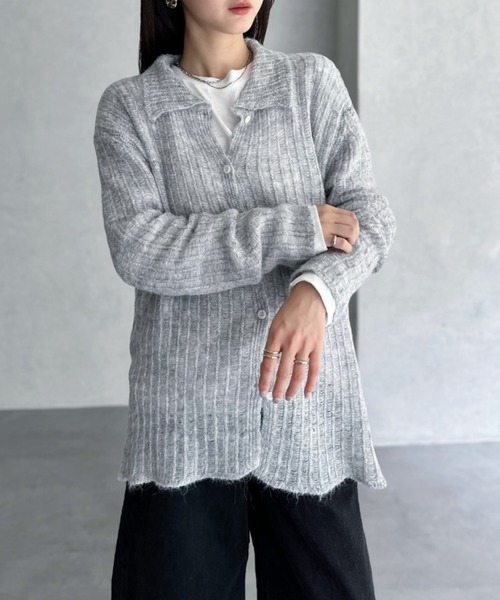 セール】【Good Riddance】襟付き ざっくり編み オーバーサイズ