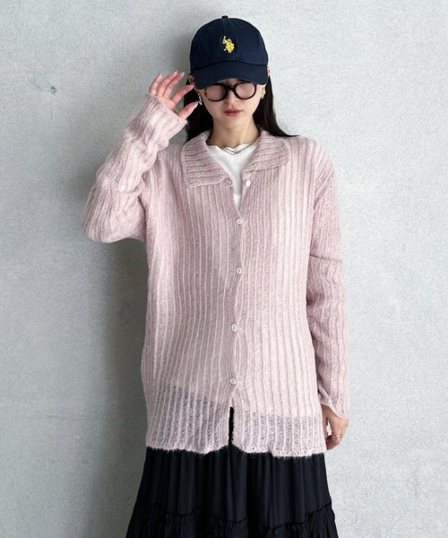 セール】【Good Riddance】襟付き ざっくり編み オーバーサイズ