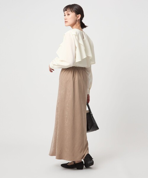 セール】ケープ ロングスリーブ ブラウス（シャツ/ブラウス）｜green