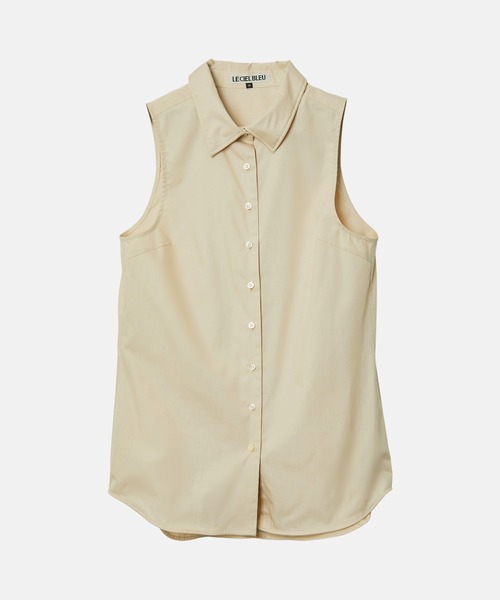 LE CIEL BLEU(ルシェルブルー)の「スリーブレスシャツwワイヤーディテーリング / Sleeveless Shirt w/Wire Detailing(シャツ/ブラウス・レディース・ベージュ/オフホワイト/ライトピンク/ライトブルー・36/38)」の13枚目の写真