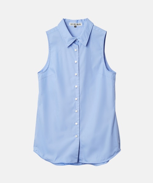 LE CIEL BLEU(ルシェルブルー)の「スリーブレスシャツwワイヤーディテーリング / Sleeveless Shirt w/Wire Detailing(シャツ/ブラウス・レディース・ベージュ/オフホワイト/ライトピンク/ライトブルー・36/38)」の21枚目の写真