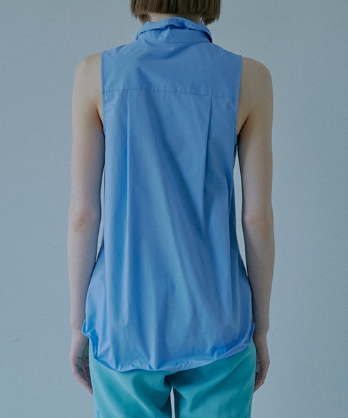 LE CIEL BLEU(ルシェルブルー)の「スリーブレスシャツwワイヤーディテーリング / Sleeveless Shirt w/Wire Detailing(シャツ/ブラウス・レディース・ベージュ/オフホワイト/ライトピンク/ライトブルー・36/38)」の20枚目の写真
