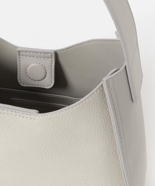 URBAN RESEARCH DOORS（アーバンリサーチドアーズ）の「ハーフムーンワンハンドルバッグ（ハンドバッグ・レディース・ブラック/グレー系その他/ブラウン・ONE）」の7枚目の写真