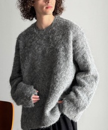 Classical Origin（クラシカルオリジン）の「【Classical Origin】「深みのある1着。」ミックスシャギー素材オーバーサイズクルーネックセーター／Mixed Shaggy Crew Neck Sweater（ニット/セーター）」