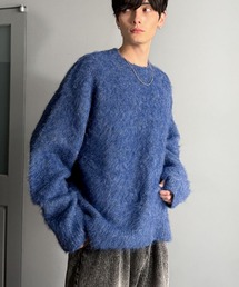 Classical Origin（クラシカルオリジン）の「「深みのある1着。」ミックスシャギー素材オーバーサイズクルーネックセーター／Mixed Shaggy Crew Neck Sweater（ニット/セーター）」