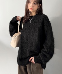 Classical Origin（クラシカルオリジン）の「「深みのある1着。」ミックスシャギー素材オーバーサイズクルーネックセーター／Mixed Shaggy Crew Neck Sweater（ニット/セーター）」