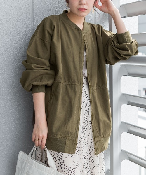 パフスリーブロング丈MA-1