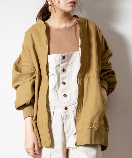 パフスリーブロング丈MA-1