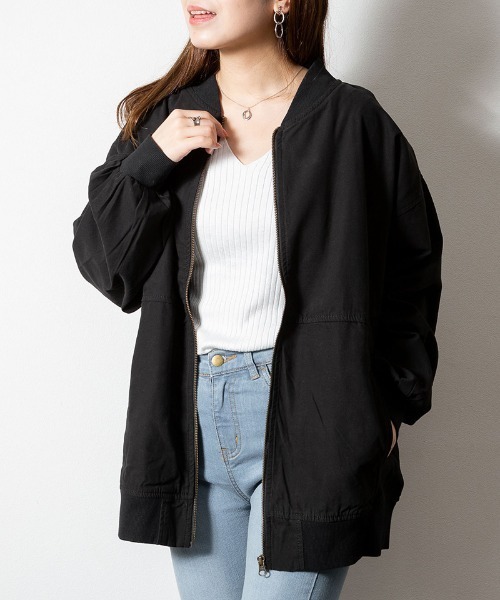 パフスリーブロング丈MA-1