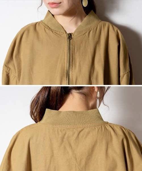 パフスリーブロング丈MA-1