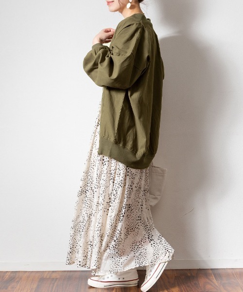 パフスリーブロング丈MA-1