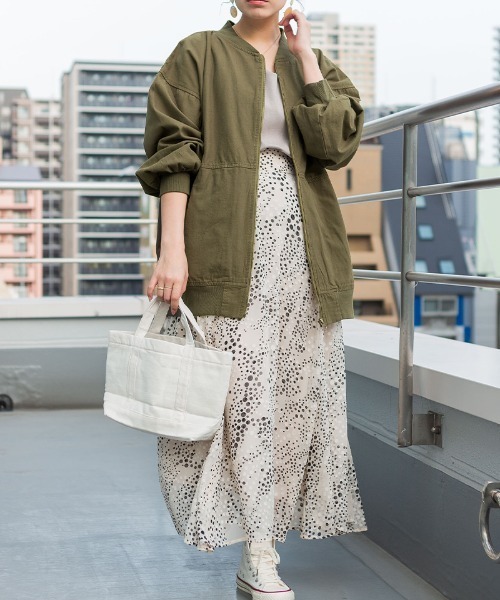 パフスリーブロング丈MA-1