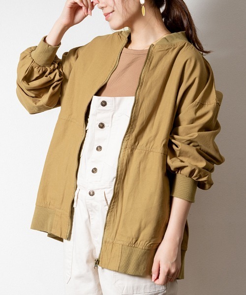 パフスリーブロング丈MA-1