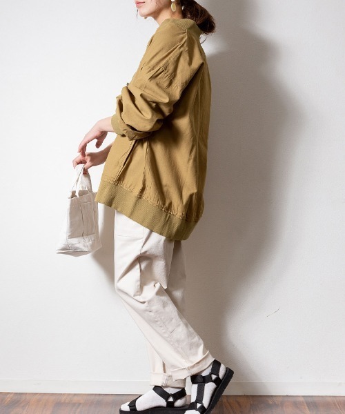 パフスリーブロング丈MA-1