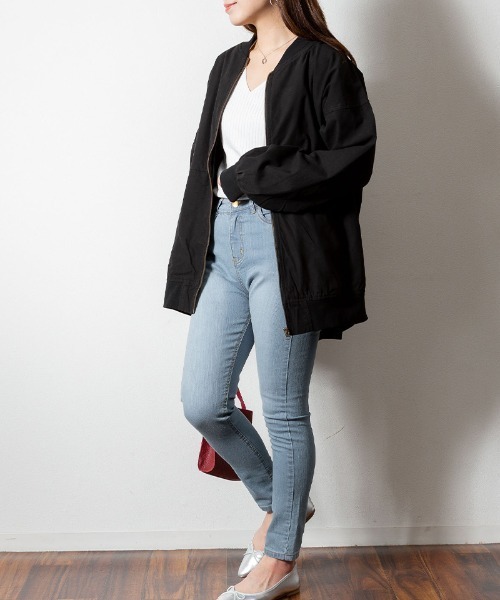 パフスリーブロング丈MA-1