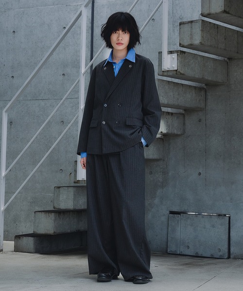 Kutir セットアップ　ダークブルー　ジャケット　スラックス tk.TAKEO KIKUCHI セットアップ 「セットアップ 2点セット