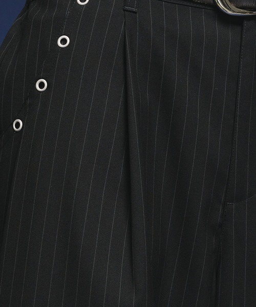 Adoon plain(アドーンプレーン)の「【セットアップ対応】Eyelet-Detail Two-Tuck Wide Slacks / ハトメデザイン2タックワイドスラックス(スラックス・メンズ・その他/チャコールグレー/ブラック/グレー/ブラウン・SMALL/LARGE/MEDIUM)」の18枚目の写真