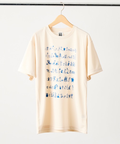MOOMIN(ムーミン)の「【 MOOMIN / ムーミン 】ムーミン 80周年記念 オールスタードライTシャツ WNI(Tシャツ/カットソー・レディース・ブラック/ホワイト/ネイビー/ベージュ/オリーブドラブ・FREE)」の3枚目の写真