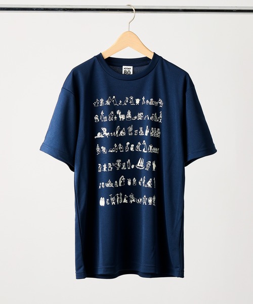 MOOMIN(ムーミン)の「【 MOOMIN / ムーミン 】ムーミン 80周年記念 オールスタードライTシャツ WNI(Tシャツ/カットソー・レディース・ブラック/ホワイト/ネイビー/ベージュ/オリーブドラブ・FREE)」の5枚目の写真