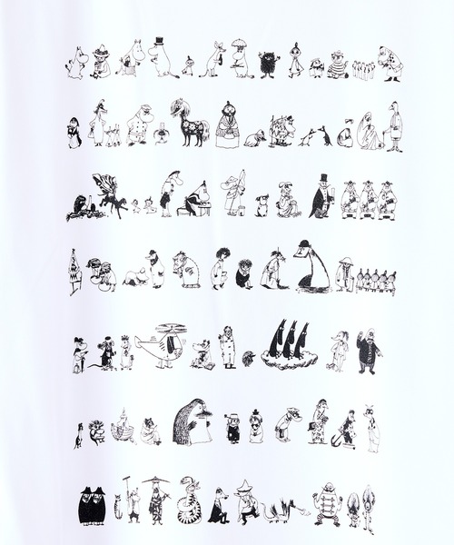 MOOMIN(ムーミン)の「【 MOOMIN / ムーミン 】ムーミン 80周年記念 オールスタードライTシャツ WNI(Tシャツ/カットソー・レディース・ブラック/ホワイト/ネイビー/ベージュ/オリーブドラブ・FREE)」の11枚目の写真