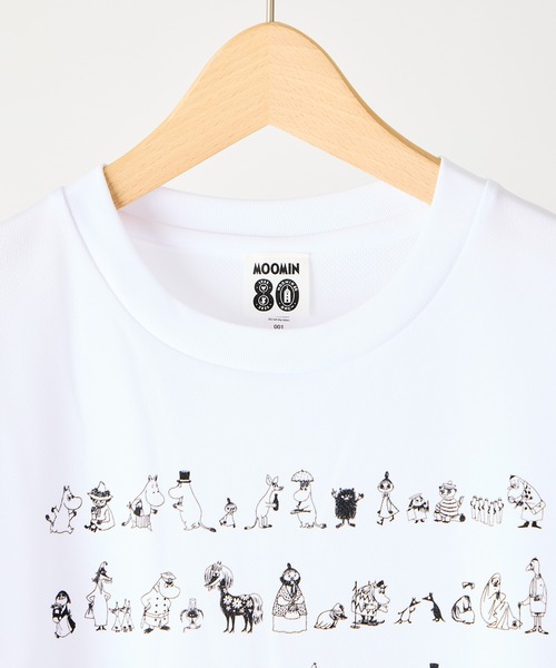 MOOMIN(ムーミン)の「【 MOOMIN / ムーミン 】ムーミン 80周年記念 オールスタードライTシャツ WNI(Tシャツ/カットソー・レディース・ブラック/ホワイト/ネイビー/ベージュ/オリーブドラブ・FREE)」の6枚目の写真