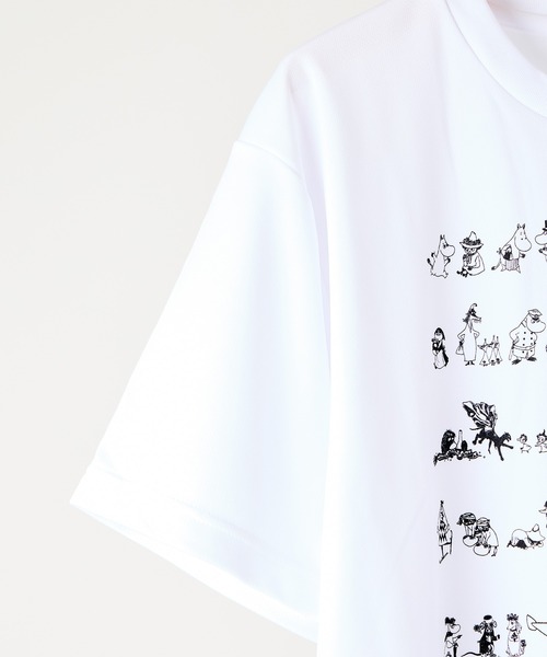 MOOMIN(ムーミン)の「【 MOOMIN / ムーミン 】ムーミン 80周年記念 オールスタードライTシャツ WNI(Tシャツ/カットソー・レディース・ブラック/ホワイト/ネイビー/ベージュ/オリーブドラブ・FREE)」の7枚目の写真
