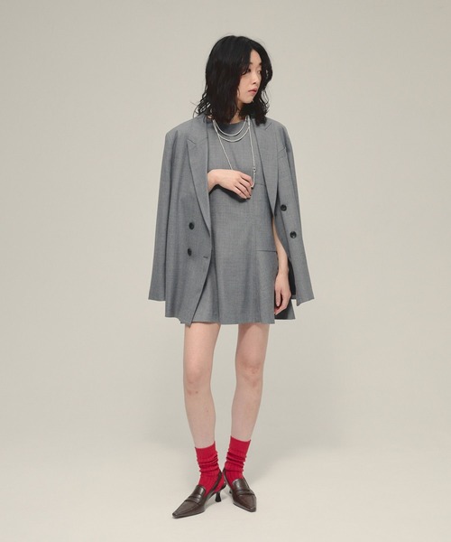 JEANASIS（ジーナシス）の「【eL】Fit Flare Mini One-piece/580118（ワンピース・レディース・ブラック/グレー・FREE）」の10枚目の写真