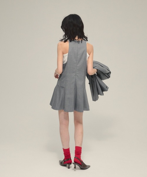 JEANASIS（ジーナシス）の「【eL】Fit Flare Mini One-piece/580118（ワンピース・レディース・ブラック/グレー・FREE）」の18枚目の写真