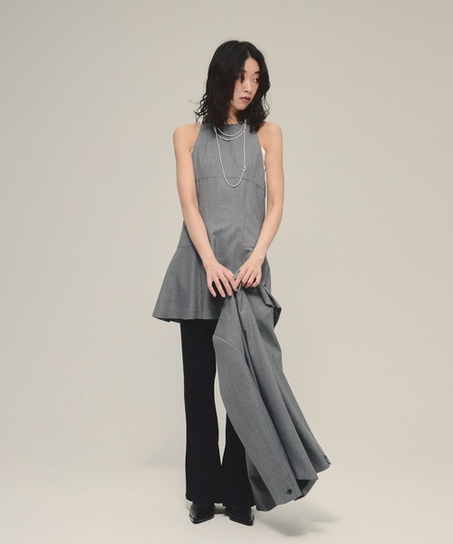 JEANASIS（ジーナシス）の「【eL】Fit Flare Mini One-piece/580118（ワンピース・レディース・ブラック/グレー・FREE）」の22枚目の写真