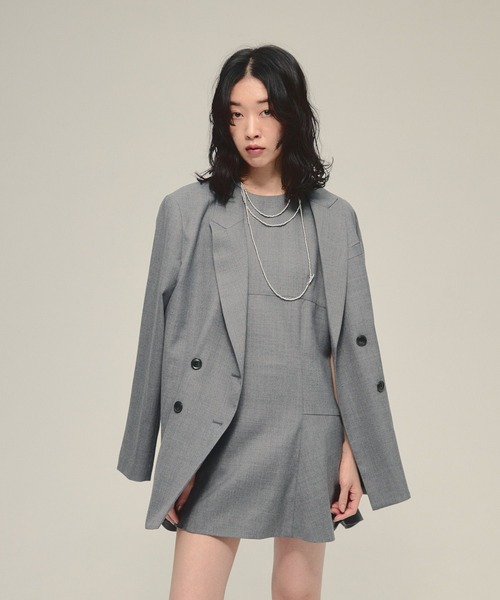 JEANASIS（ジーナシス）の「【eL】Fit Flare Mini One-piece/580118（ワンピース・レディース・ブラック/グレー・FREE）」の13枚目の写真