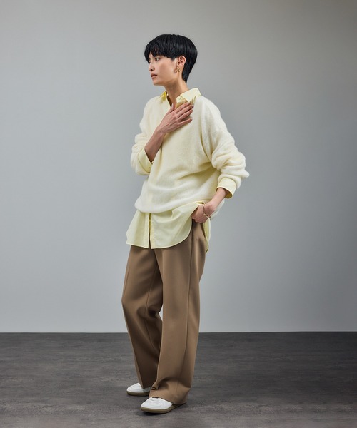 SALON adam et rope'(サロン アダム エ ロペ)の「コットンオックスウォッシュドシャツ(シャツ/ブラウス・レディース・サックスブルー/ベージュ系その他3・FREE)」の9枚目の写真