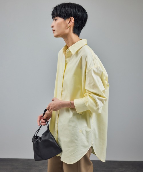 SALON adam et rope'(サロン アダム エ ロペ)の「コットンオックスウォッシュドシャツ(シャツ/ブラウス・レディース・サックスブルー/ベージュ系その他3・FREE)」の11枚目の写真