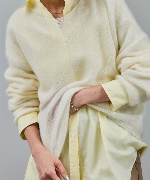 SALON adam et rope'(サロン アダム エ ロペ)の「コットンオックスウォッシュドシャツ(シャツ/ブラウス・レディース・サックスブルー/ベージュ系その他3・FREE)」の12枚目の写真