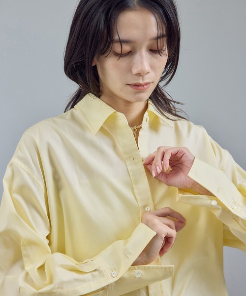 セール】コットンオックスウォッシュドシャツ（シャツ/ブラウス