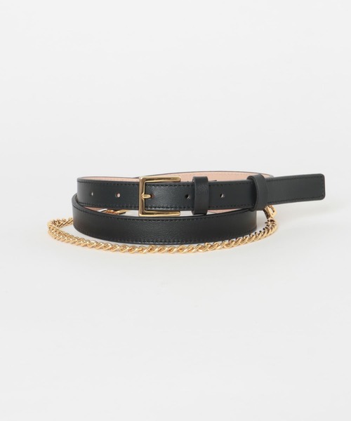 URBAN RESEARCH(アーバンリサーチ)の「ATELIER AMBOISE ALBA ROMANO(ベルト・レディース・ブラック・80)」の1枚目の写真