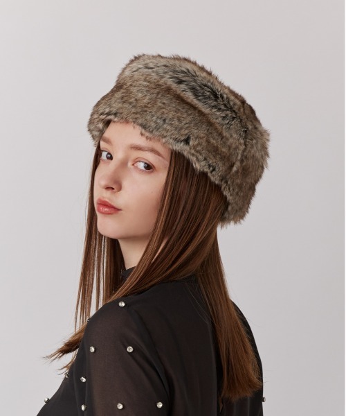Chapeau d' O（シャポードオー）の「Chapeau d' O  Rabbit PT Fur Toque / シャポードオー（ハット・レディース・ナチュラル・M/57.5cm）」の3枚目の写真