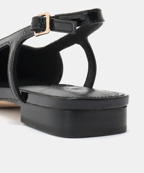 La TOTALITE(ラトータリテ)の「MOLLINI /モリーニ エナメルスリングバック パテント(パンプス・レディース・ブラック/ブラウン・38/37/36)」の9枚目の写真