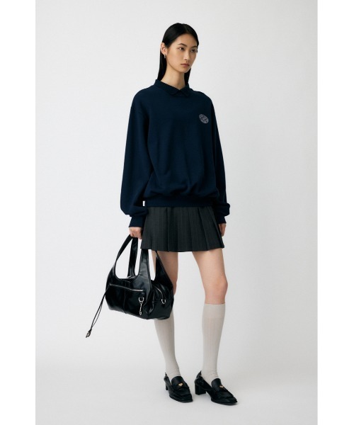 MOUSSY(マウジー)の「【25年AW新作】LOW SLUNG PLEATED ミニスカート(スカート・レディース・グレー系その他/ブラウン・1/2)」の6枚目の写真